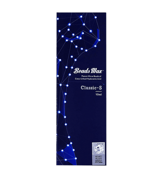 Beads Max S Body Filler, soft hyaluronic acid filler for gentle body contouring and hydration.