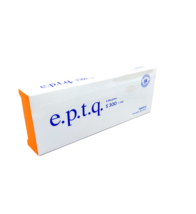 E.P.T.Q S300 medium-density hyaluronic acid filler for moderate volume and facial contouring.