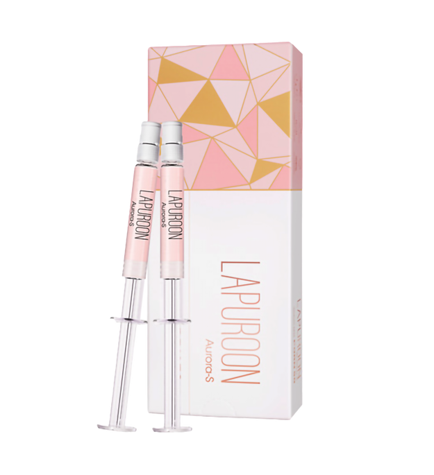 Lapuroon Aurora S hyaluronic acid-based skin rejuvenation treatment for hydration and radiance.