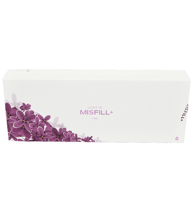 MISFILL LIGHT low-density hyaluronic acid filler for fine line reduction and hydration.