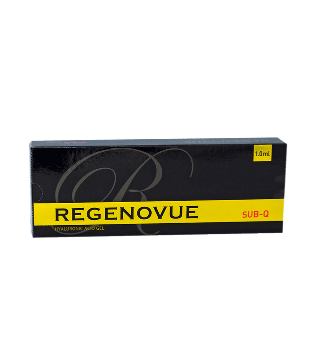 REGENOVUE SUB Q ultra-high-density hyaluronic acid filler for deep contouring and volume restoration.