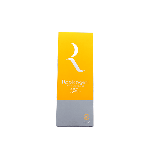REPLENGEN FINE low-density hyaluronic acid filler for fine line reduction and subtle volume.