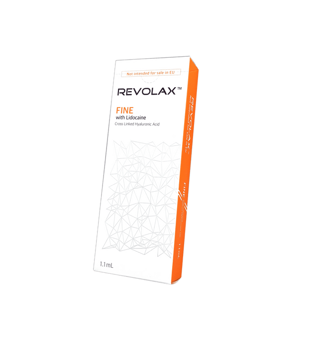 REVOLAX FINE low-density hyaluronic acid filler for fine line reduction and hydration.