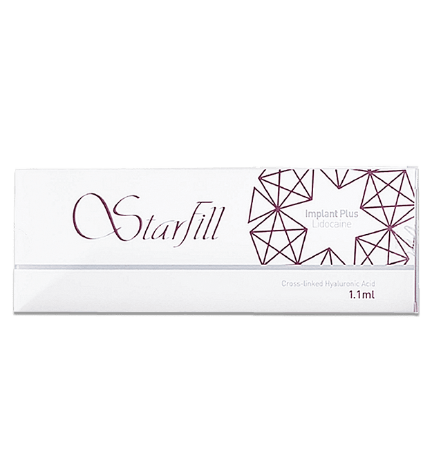 STARFILL IMPLANT ultra-high density hyaluronic acid filler for deep contouring and volume restoration.