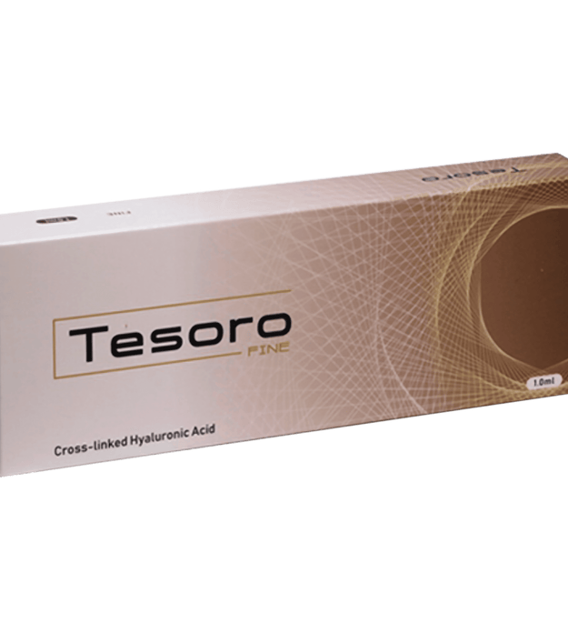 TESORO FINE low-density hyaluronic acid filler for fine line reduction and hydration.
