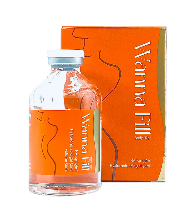 WANNA FILL S medium-density hyaluronic acid filler for wrinkle reduction and facial contouring.