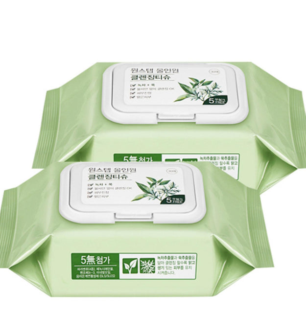 Ernesty One-Step Fazzoletto Detergente All-in-One Tè Verde Artemisia