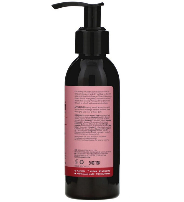 Sukin Creme de Limpeza Nutritivo Rosa Mosqueta Pele Seca e Danificada
