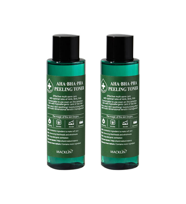 Tônico peeling Macklin Cosmetics AHA BHA PHA