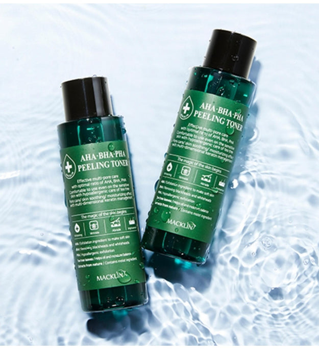 Tônico peeling Macklin Cosmetics AHA BHA PHA