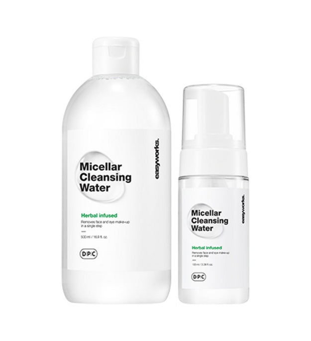 Dermapure Clinic Easyworks Micellar Cleansing Water 500ml + Bubble Maker 100ml