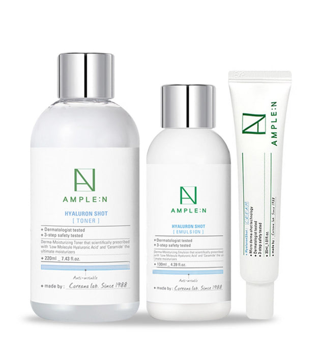 Coreana Women's Ampoule N Hyaluron Shot 2 Types Special Set