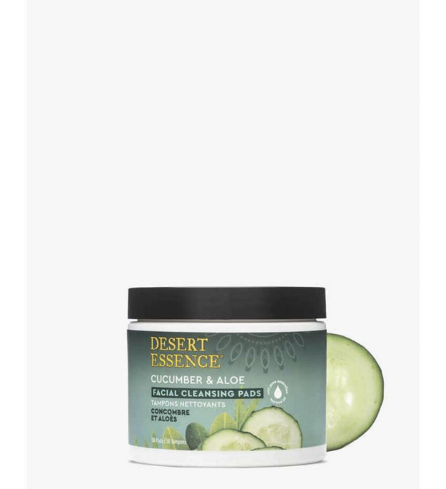 Desert Essence Tampone detergente viso cetriolo e aloe