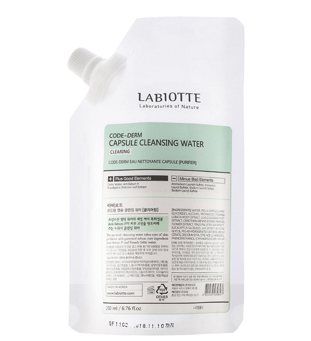 Labiotte Codederm Capsule Acqua Detergente Ricarica Cancellazione
