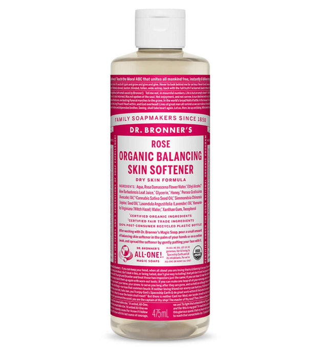 Dr. Bronner's Rose Tonico Equilibrante per la Pelle
