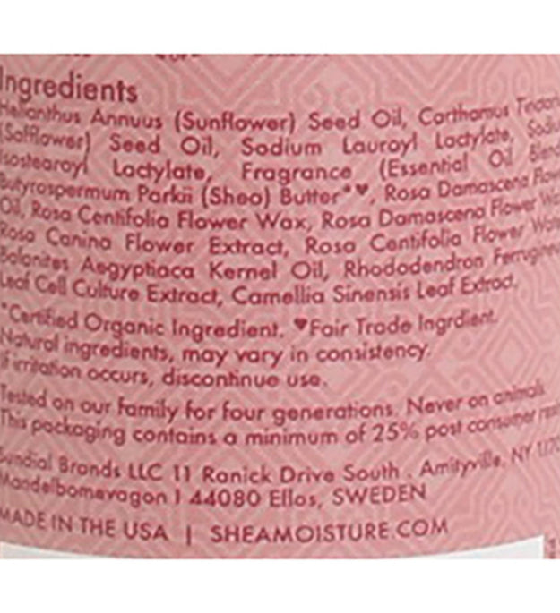 Shea Moisture Peace Olio detergente viso complesso per pelli sensibili alla rosa