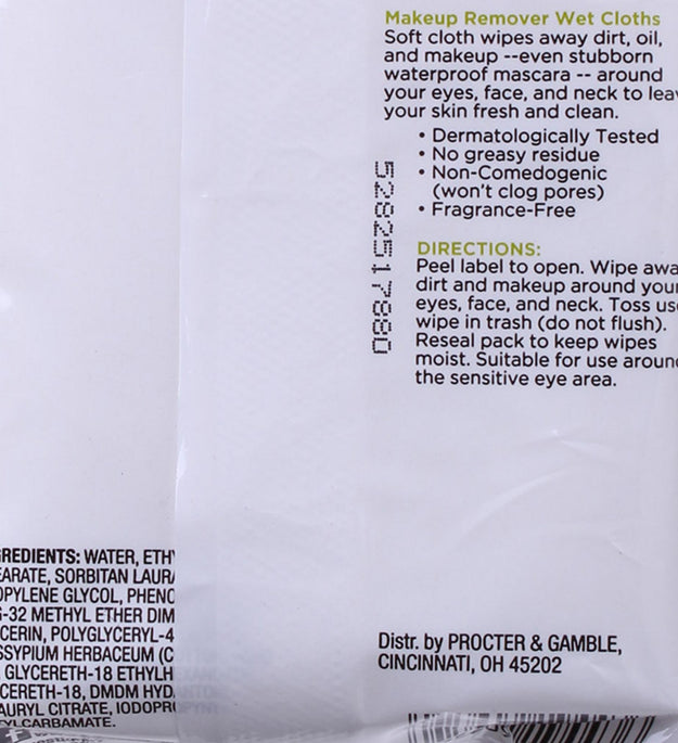 All Day Make-Up Entferner Tuch ohne Duft