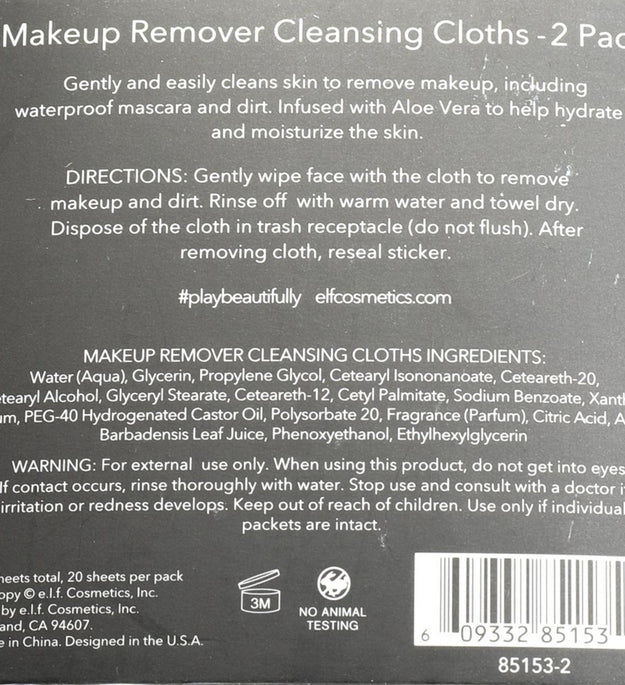 panno detergente struccante elfo