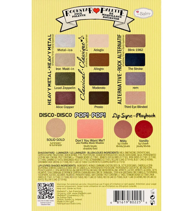 Paleta para rostro Joby Rockstar de The Balm Bomb