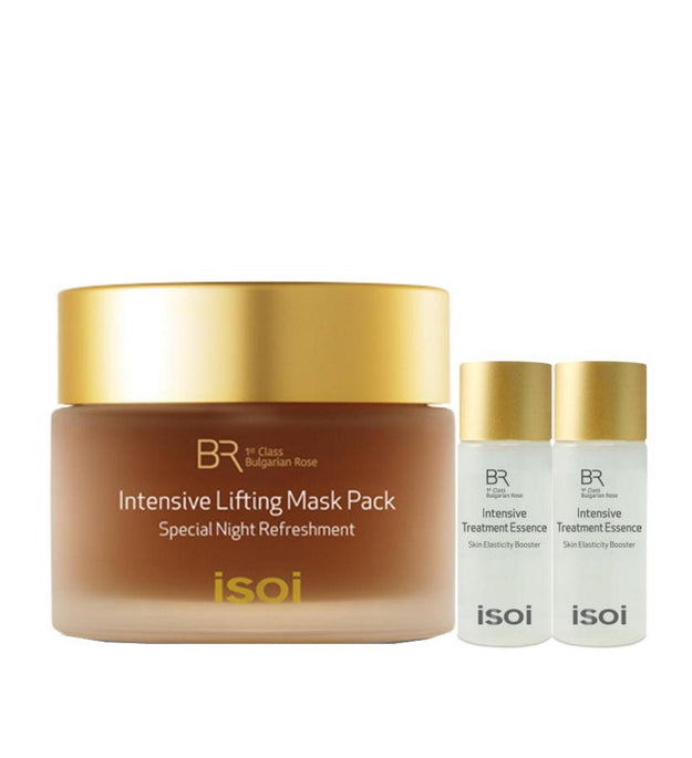 ISOI Bulgarian Rose Intensive Lifting Mask Pack 50 ml + Elasticity Tonic 8 ml x 2 Stück