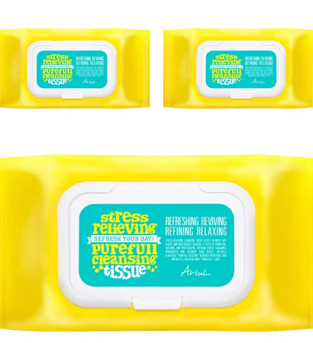 Ariel Stress Relieving Pure Tecido de Limpeza Completa
