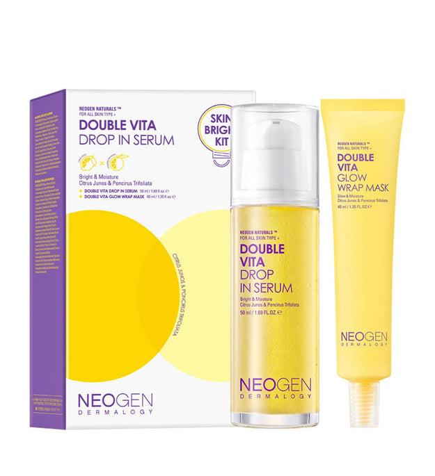Neogen Dermalogy Siero Double Vita Drop-in 50ml + Set Maschera Glow Wrap 40ml