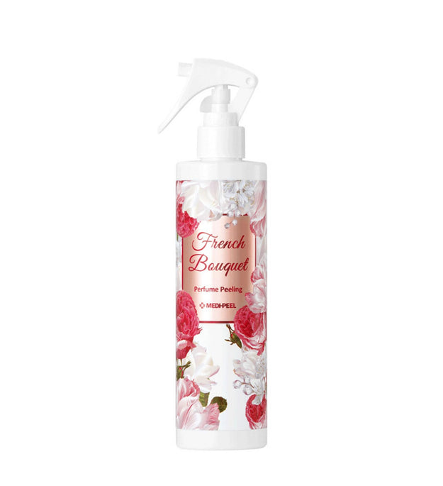 Medi-Peel French Bouquet Parfüm-Peeling 300 ml + Silky Cotton Dual-Wattepad 1 BOX (40 Stück)