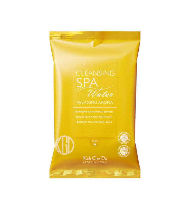 Водяная ткань Kogendo с расслабляющим ароматом R Желтая очищающая салфетка