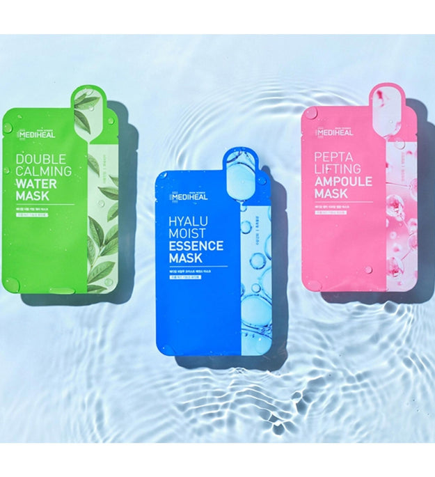 Mediheal Double Calming Water Mask 10p + Pepta Lifting Ampoule Mask 10p