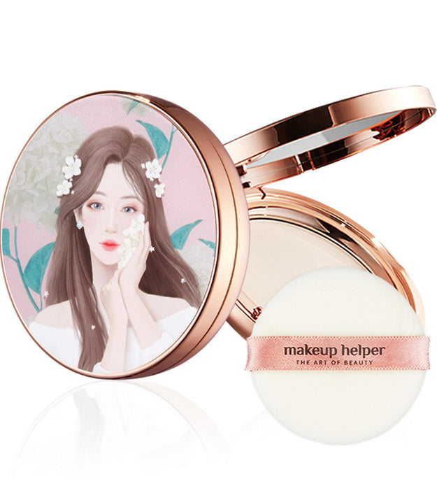 Ajudante de Maquiagem Art Pact Original Pro Finish Pact Pó Doce Sofia 23g + Conjunto Puff