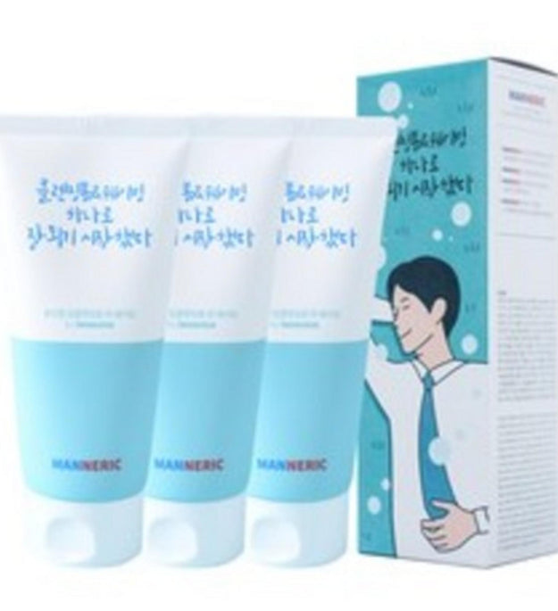 Espuma de limpeza profunda e barbear Manneric tudo-em-um