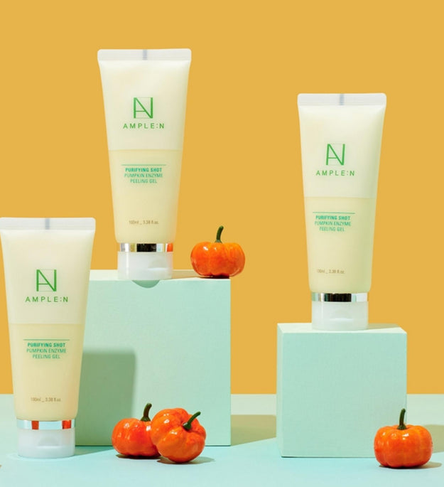 Coreana Ampoule N Purifying Shot Gel Peeling Enzymatique Citrouille 2