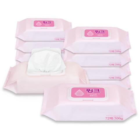 Очищающие салфетки Baunics Premium Pink