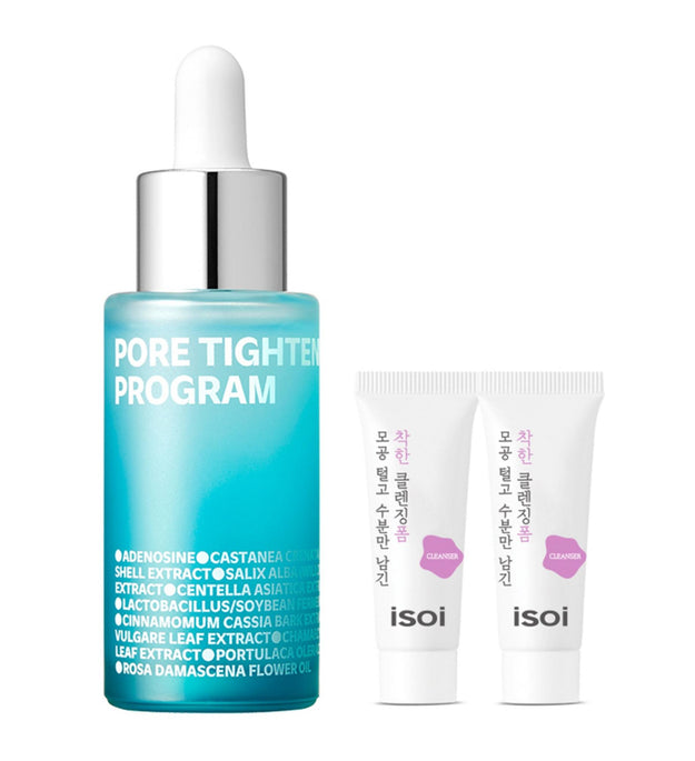 Isoi Pore Tightening Program 30ml 1ea + Moisturizing Foam 7ml 2ea