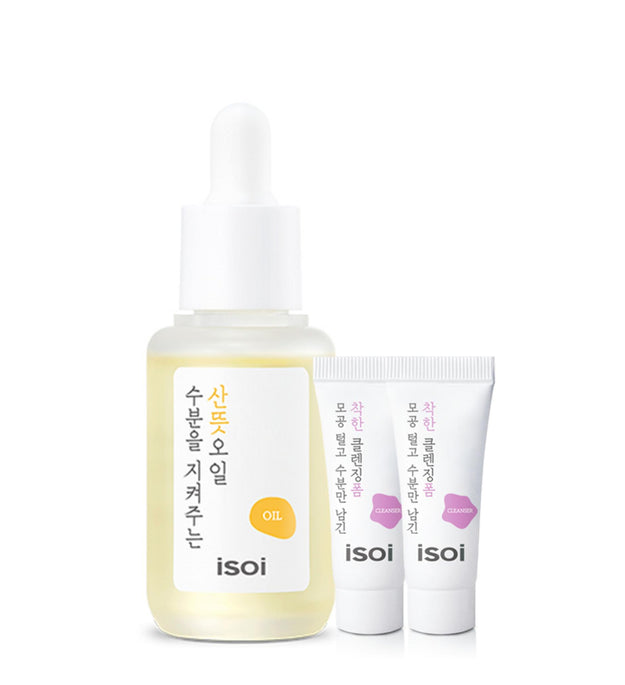 Isoi Huile Rafraîchissante Hydratante 30 ml + Mousse Hydratante 7 ml x 2EA