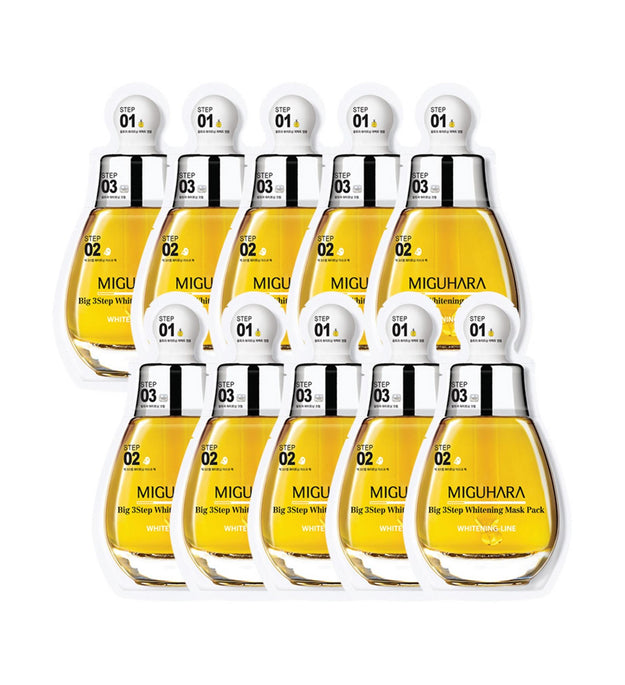 Pacote de máscara de clareamento Miguhara Big 3 Step