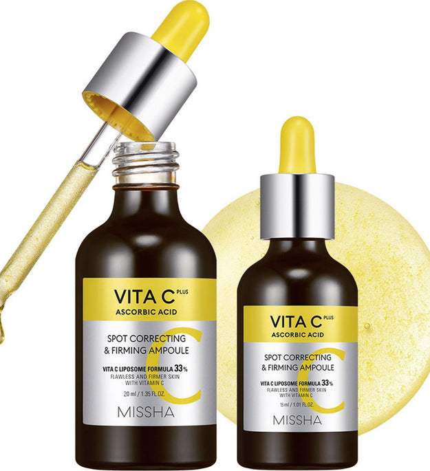 Missha Vita C Plus Ampola de Elasticidade para Manchas Escuras 20ml + 15ml Conjunto