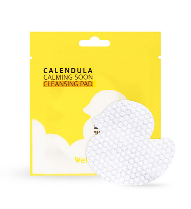 WellDerma Calendula Успокаивающая очищающая подушечка Pure, 6 мл