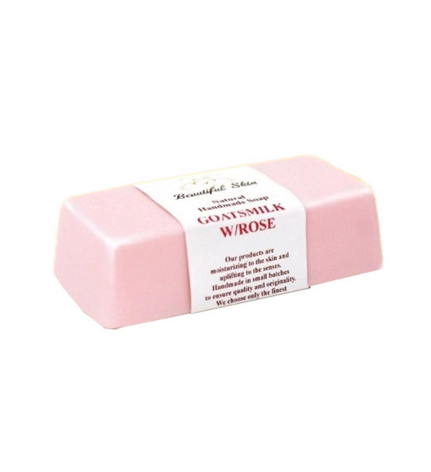 Latte di capra per una pelle meravigliosa con saponetta detergente alla rosa