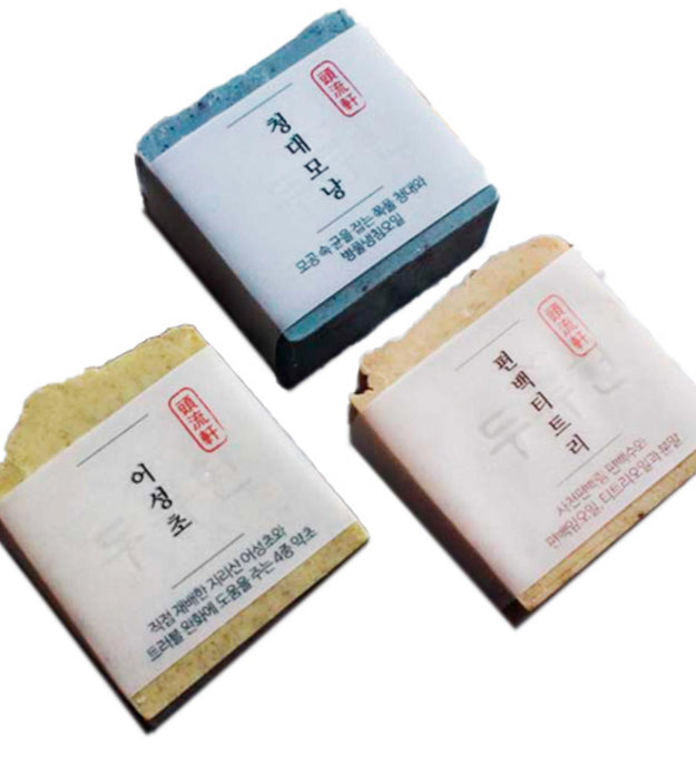 Duryuheon Eoseongcho + follicolo pilifero Cheongdae + set di sapone all'albero del tè al cipresso