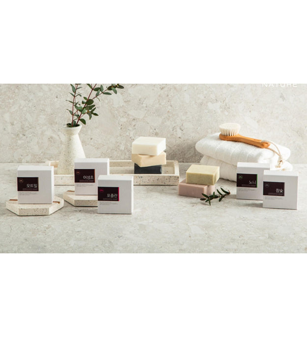 Sapone fatto a mano al carbone Edelweiss Nature