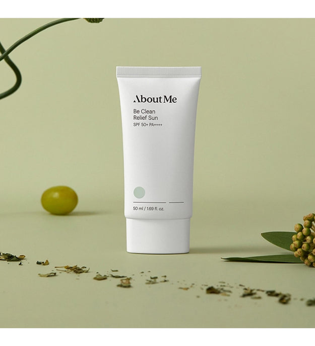 About Me Be Clean Relief Sunblock SPF50+ PA++++