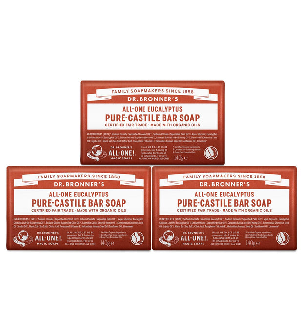 Saponetta di Castiglia pura all'eucalipto del Dr. Bronner