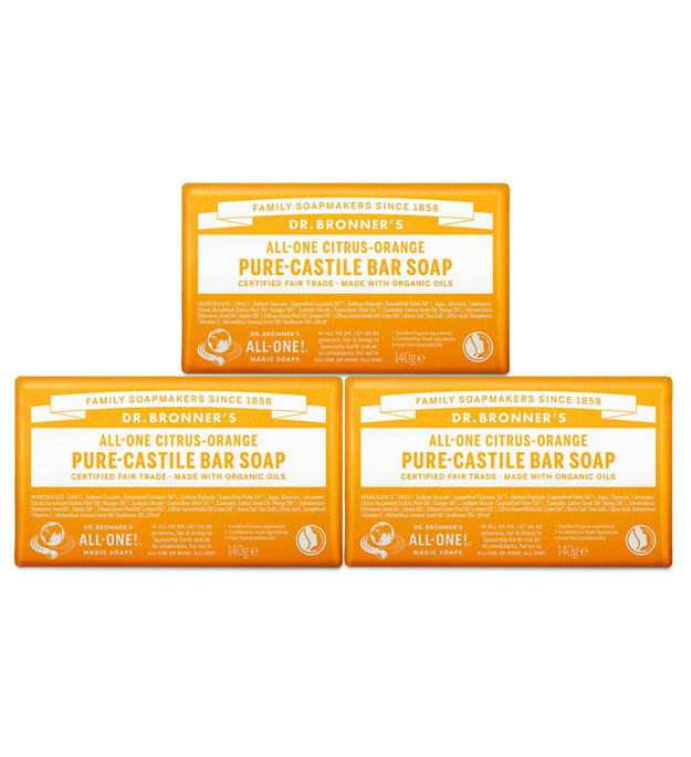 Saponetta di Castiglia pura al limone e arancia del Dr. Bronner