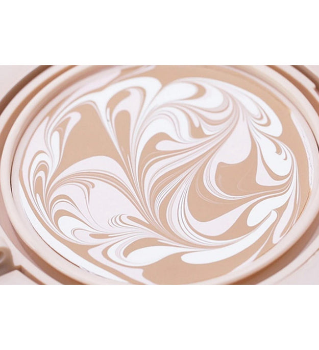 حافظة Age2wen's Glow Glass Essence Cover Pact + عبوة 2p + مجموعة رغوة التنظيف