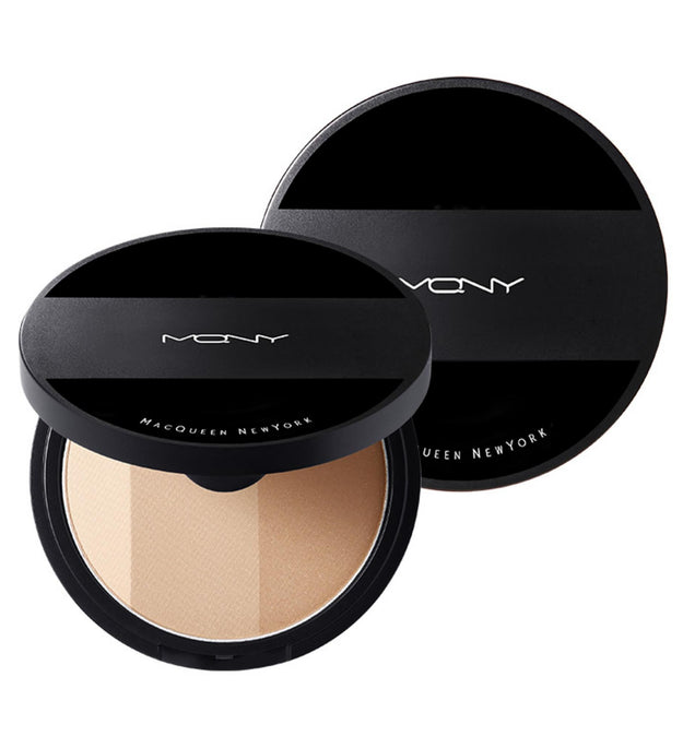マックイーン ニューヨーク メイクアップ 3 カラー シェーディング 9g + シェーディング ブラシ