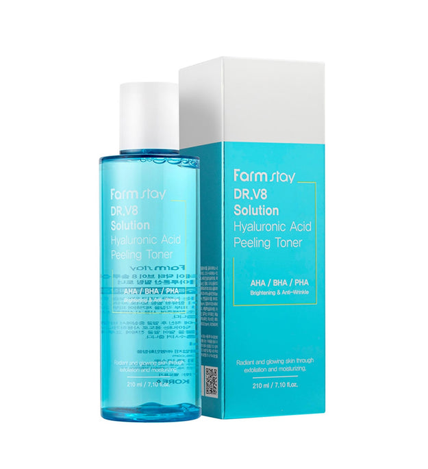Farmstay Dr. V 8 Solution Hyaluronsäure-Peeling-Toner