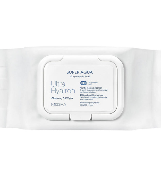 Tecido de óleo de limpeza Missha Super Aqua Ultra Hyalon