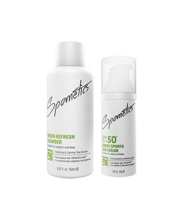 Set crema solare + detergente Sporetics Green Sports