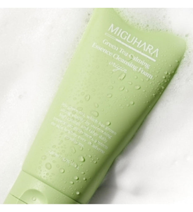 Origem da espuma de limpeza com essência calmante de chá verde Miguhara